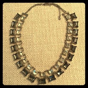 LOFT layered gemstone necklace